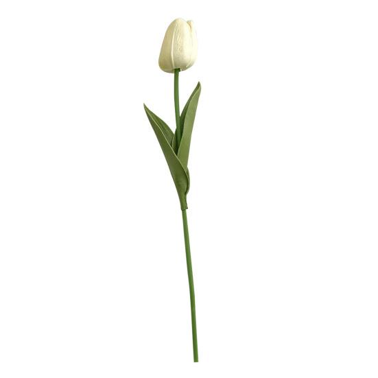 Artificial Tulip Realistic Fake Flower Branch Home Office Wedding Party Table Centerpiece Indoor Outdoor Faux Bloom Decoration