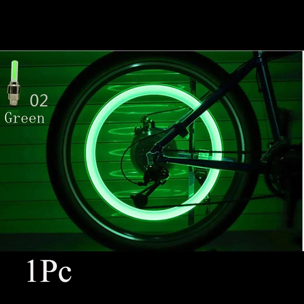 1/2Pcs Colorful Rainproof LED Bicycle Wheel Lights Front and Rear Spoke Lights Cycling Decoration Tire Strip Light Accessories