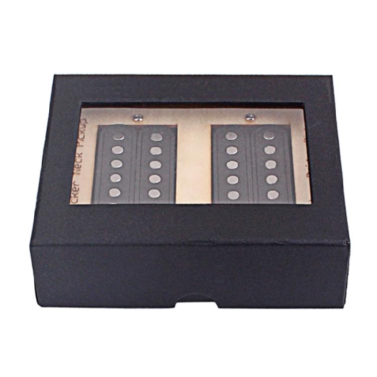 6 Strings Ceramic Magnet Pickup Guitar Replacement Neck and Bridge Set of 2Pcs