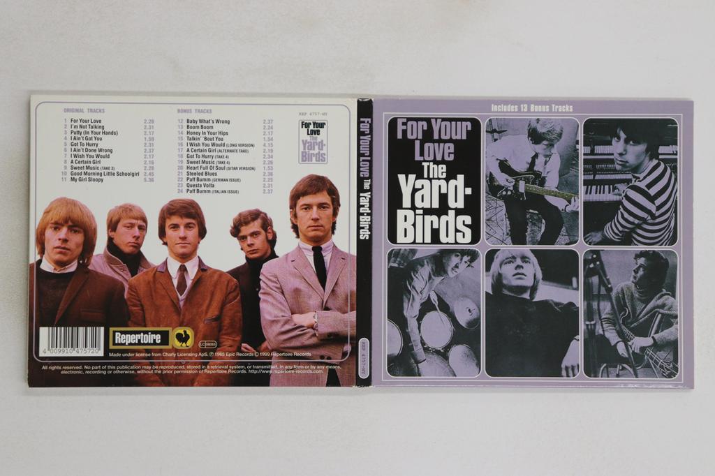 CD YARDBIRDS - For Your Love REP4757WY REPERTOIRE 2007 Europe Rock Used