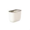 WallMounted Trash Can, Hanging Garbage Bin, Kitchen Cabinet, Space Saving Cream White 8L