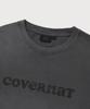 COVERNAT WOMAN Oversized Pigment Copper Logo T-Shirt Charcoal