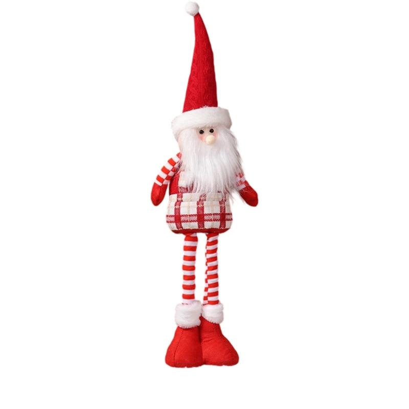 Elastic Holiday Decorations 3 Styles Expandable Santa Snowman Deer Christmas Parties Shelf Display