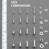 A25F-M2 M3 M5 880Pcs Stainless Steel 304 Hex Socket Flat Head Screws Countersunk Bolts Set With Storage Box Assortment Kit