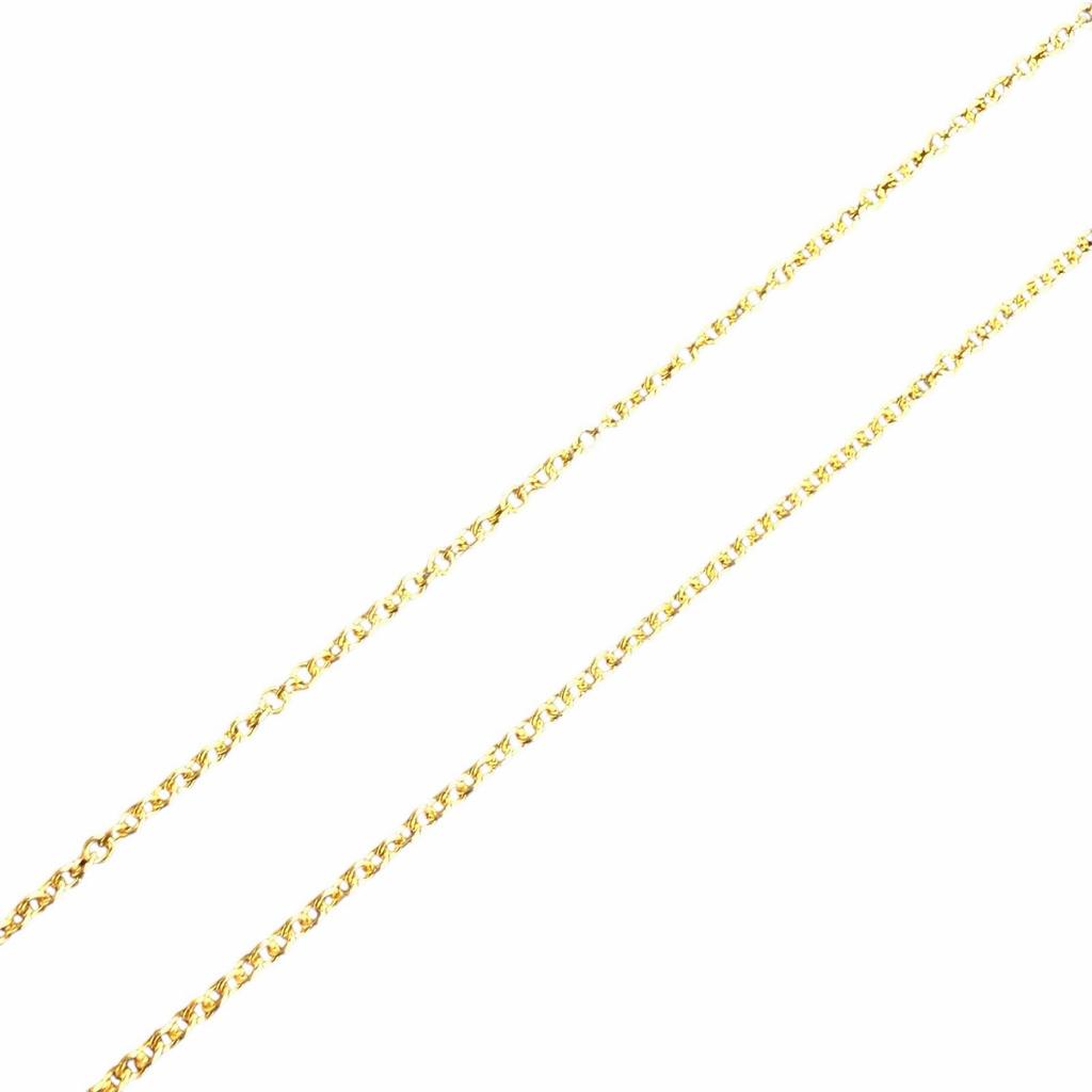 Excellent TIFFANY&Co. Necklace T Smile Pendant Yellow Gold 18K Women Used