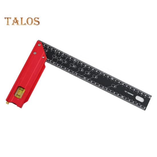 Woodworking Square Ruler High Precise Anti-drop Design Wide Application Multi-Function Angle Precision Square Woodworking Ruler