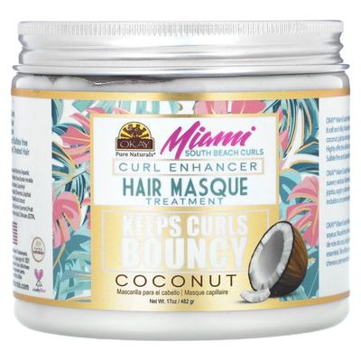 Miami South Beach Curl, Maschera per capelli Curl Enhancer, Cocco, 17 oz (482 grammi)