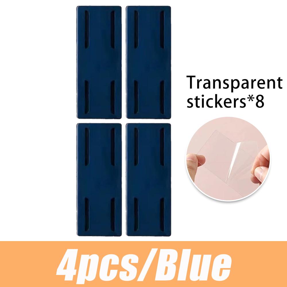 Wall-mounted Plug Fixer Holder Self-adhesive Sockets For Cable Wire Organizer Seamless Cable Sockets Holder To Home Appliance