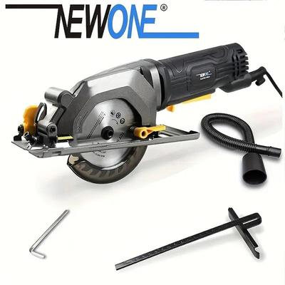 Mini Circular Saw, 600W 3500RPM Corded Circular Saw, Compact Saw with Blade for Wood/Plastic Pipe Cutting