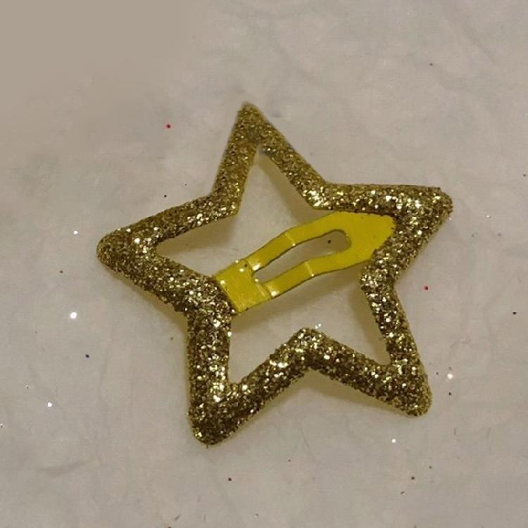 Metal Hairpin Five-pointed Star Hair Clip Girl Barrettes Children Side Clip