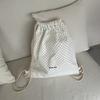 Drawstring Polka Dot Backpack Casual Simple Versatile Large Capacity Travel Commuter Bundle Backpack