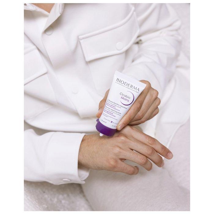 Bioderma Cicabio Crème Main Réparatrice Peaux Sèches et Abîmées 50 ml