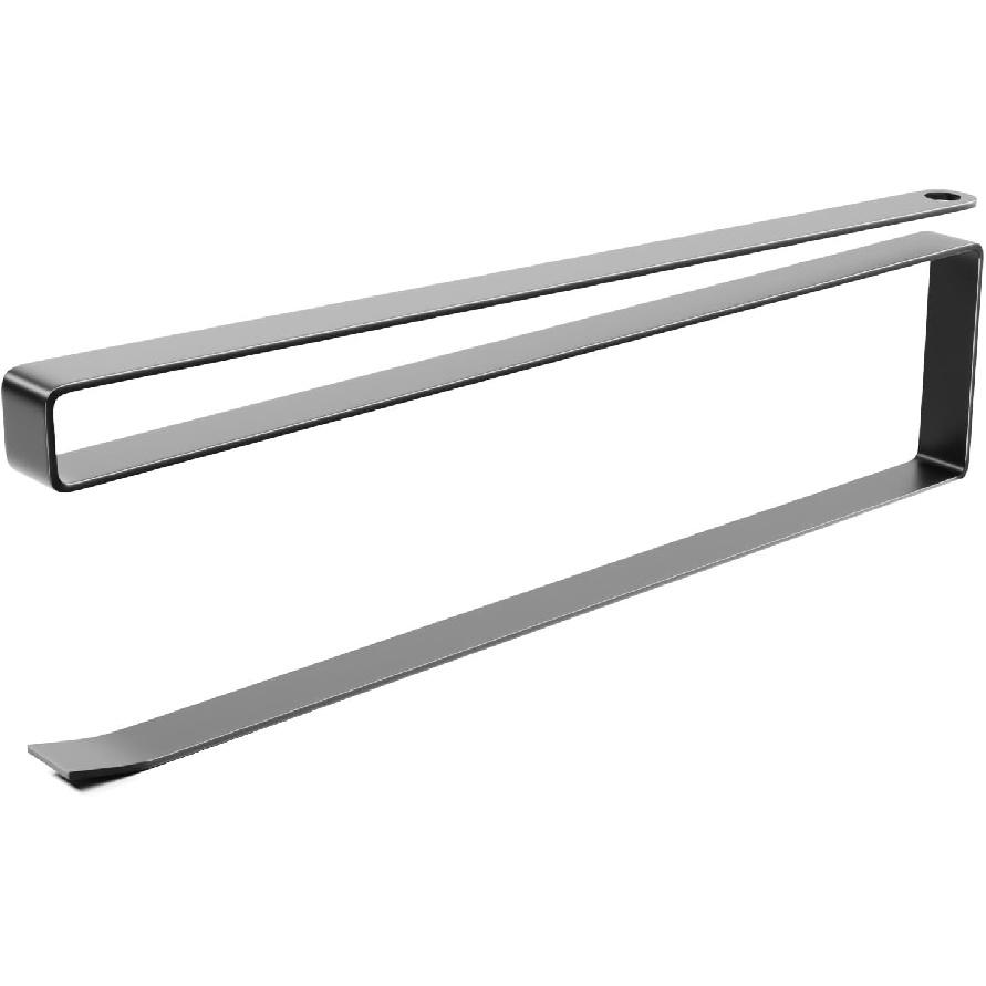 Under Cabinet Paper Towel Holder - Embedded Roll Dispenser for Kitchen with Adhesive Mount - No Drill Hanging Storage Rack for Tissue and