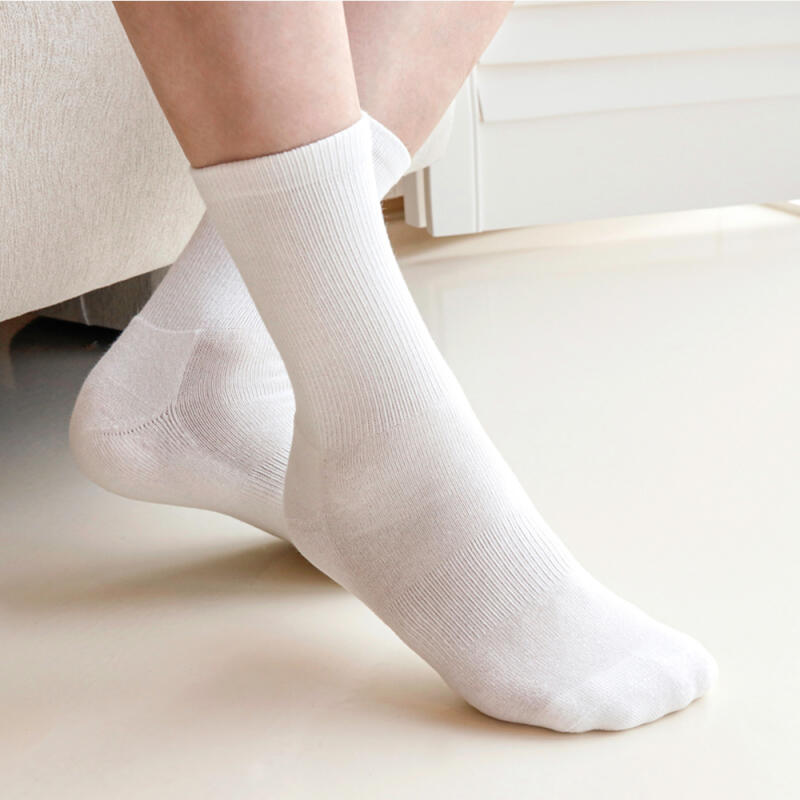 Men s CUSHION CREW BASIC White 3-Piece Set Man (245~285mm)