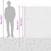Chain Link Fence with Posts 25 x 1.6 m (W x H)