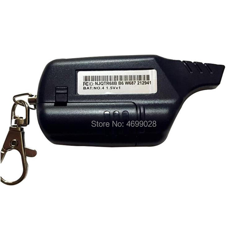 2-way B6 Lcd Remote Control Key Fob Chain keychain for Vehicle Security Starline B6 Two Way Car Alarm System
