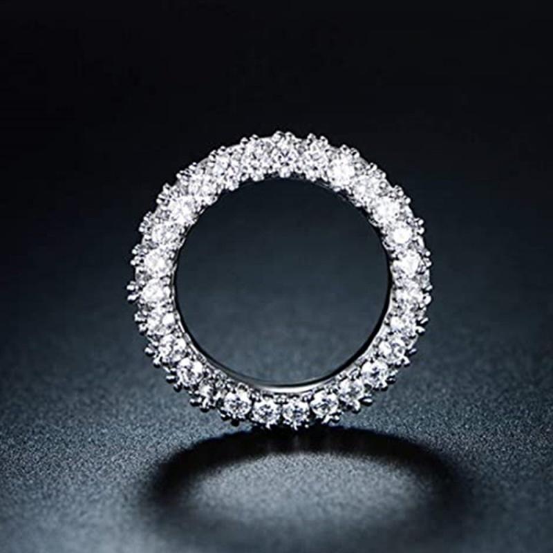 

CAOSHI Luxury Inlaid Stone Engagement Ceremony Zircon Rings Bling Bling Finger Accessories Temperament Cubic Zirconia Zircon 6