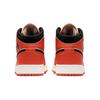 Jordan 1 Mid Team Orange Black GS BQ6931-800