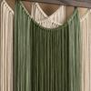 Macrame Wall Hanging Backdrop Decoration Bohemian Chic Woven Tapestry Art for Sofa