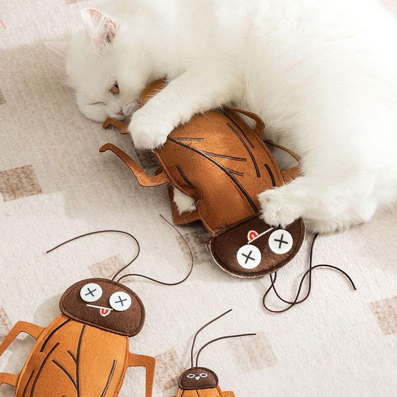Creative Simulated Cockroach Spider Catnip Cat Toys Strange Insect Series Catnip Cat Toys Pet Relief Artifact Pet Supplies