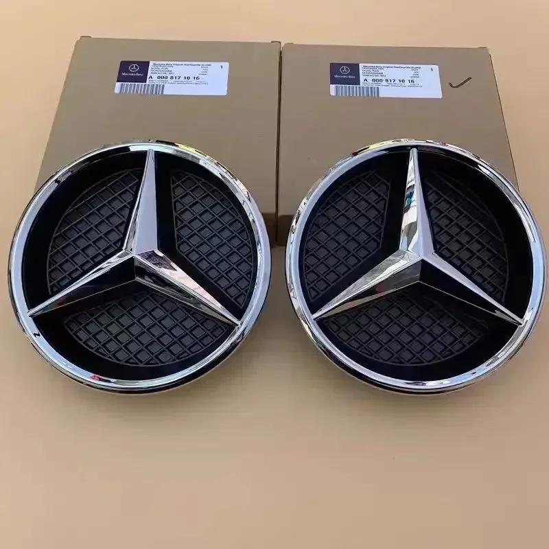 2025 Nieuw Voor Mercedes Benz Zwarte rand en zilveren rand decoratie Auto Voorgrille Ster Embleem voor Mercedes Benz W213 E-Klasse