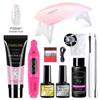 Poly UV Gel Kit All for Manicure Gel Nail Extension Set Slip Solution Builder Acrylic Gel Polish Nail Art Tool Design Fingertips