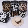 5Yards/Roll 4cm Width Satin Ribbon Roll Leopard Pattern Leopard Print Ribbon  Home Decoration