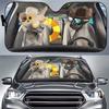 Car Sun Visor Funny Selfie Cat Car Windshield Sun Visor Uv Protection To Print