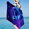 Serviette de Plage Casque Ondes Musicales, Microfibre Super Douce, Cadeau pour Elle/Lui, Anniversaire, pour Piscine, Plage, Voyage, Décoration d'Intérieur Cadeaux pour Fans