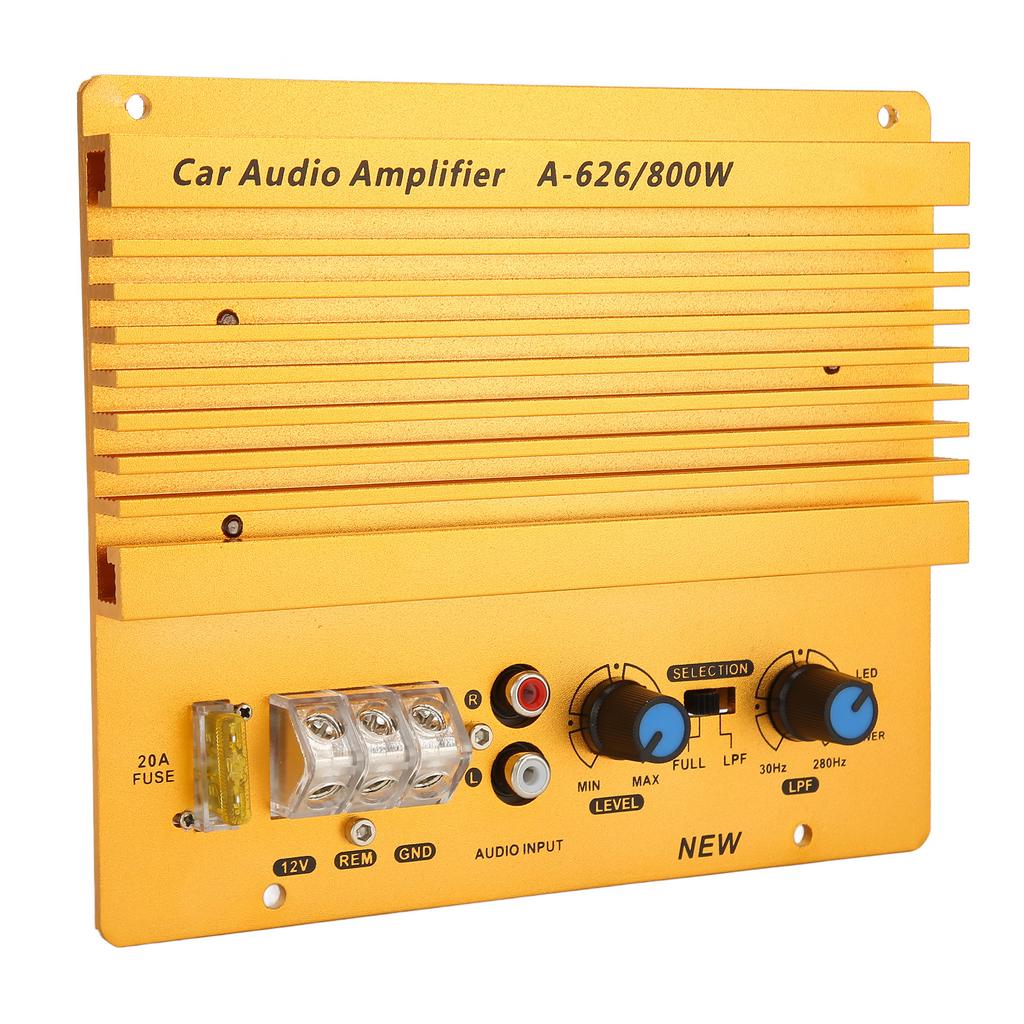 12V 800W Car High Power Amplifier Precise Heat Dissipation Stereo Amplifier for Vehicle