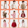 Plush Coat Collection: Dudu Family Kids' Fleece Cardigans and Tops for Boys and Girls (Autumn/Winter)