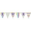 Creative Party Papierwimpel 8. Geburtstag Banner