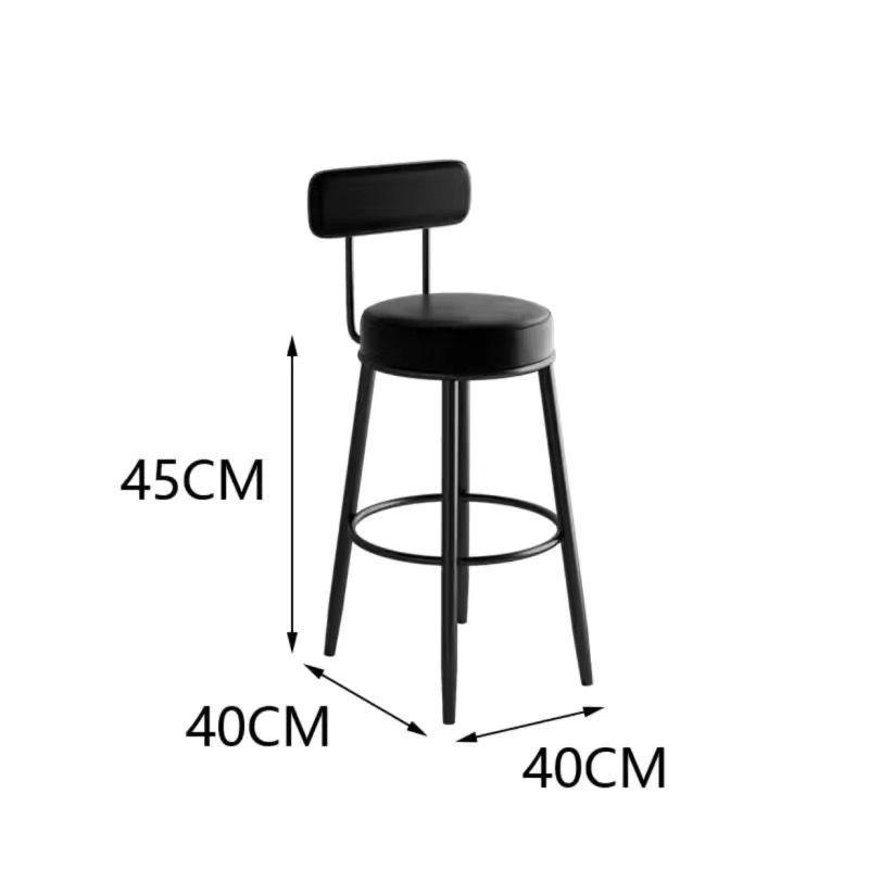 Nordic Modern High Backrest Bar Stool for Home & Coffee Shop