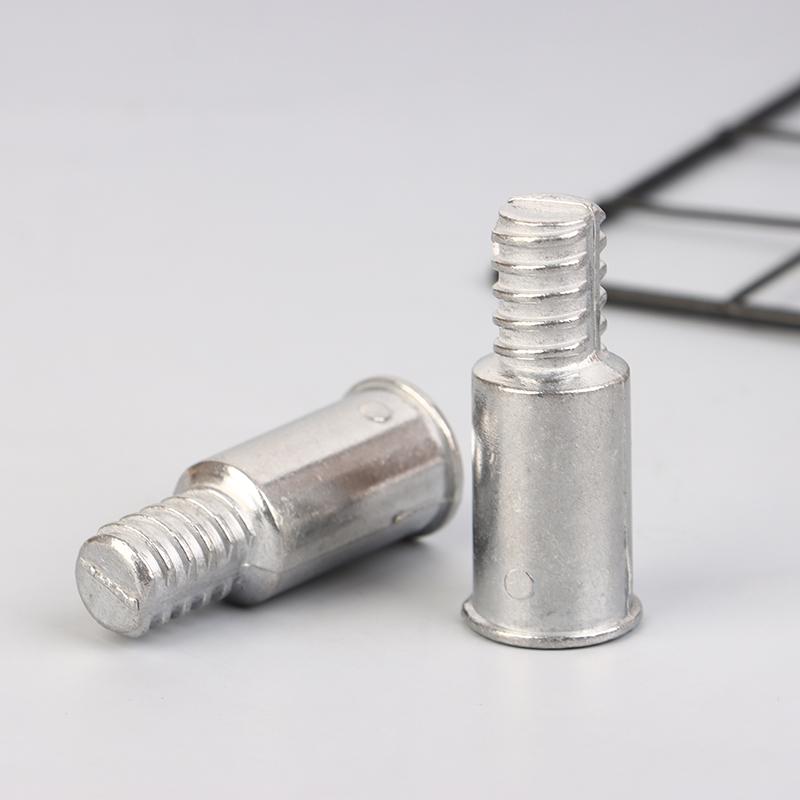 2Pcs Broom Extension Pole Adapter Tips Metal Threaded Handle Tips End Adapter Repair Kit Connector Handle Extension