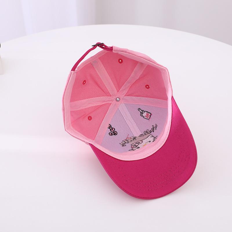 Hat Cat Embroidery Cartoon Baseball Cap Street Visor Spring And Autumn Boys And Girls Cap