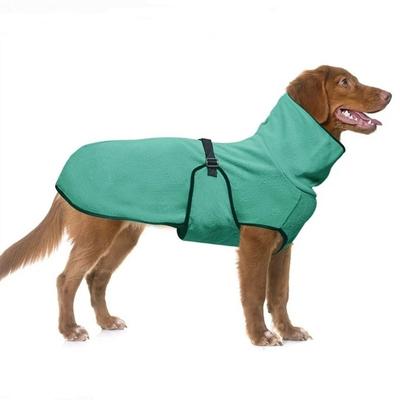 Warm Warm Fleece Pet Dog Clothes Adjustable Thicken Winter Dog Coat Solid Color Pet Vest Jacket Small Medium Large Dogs