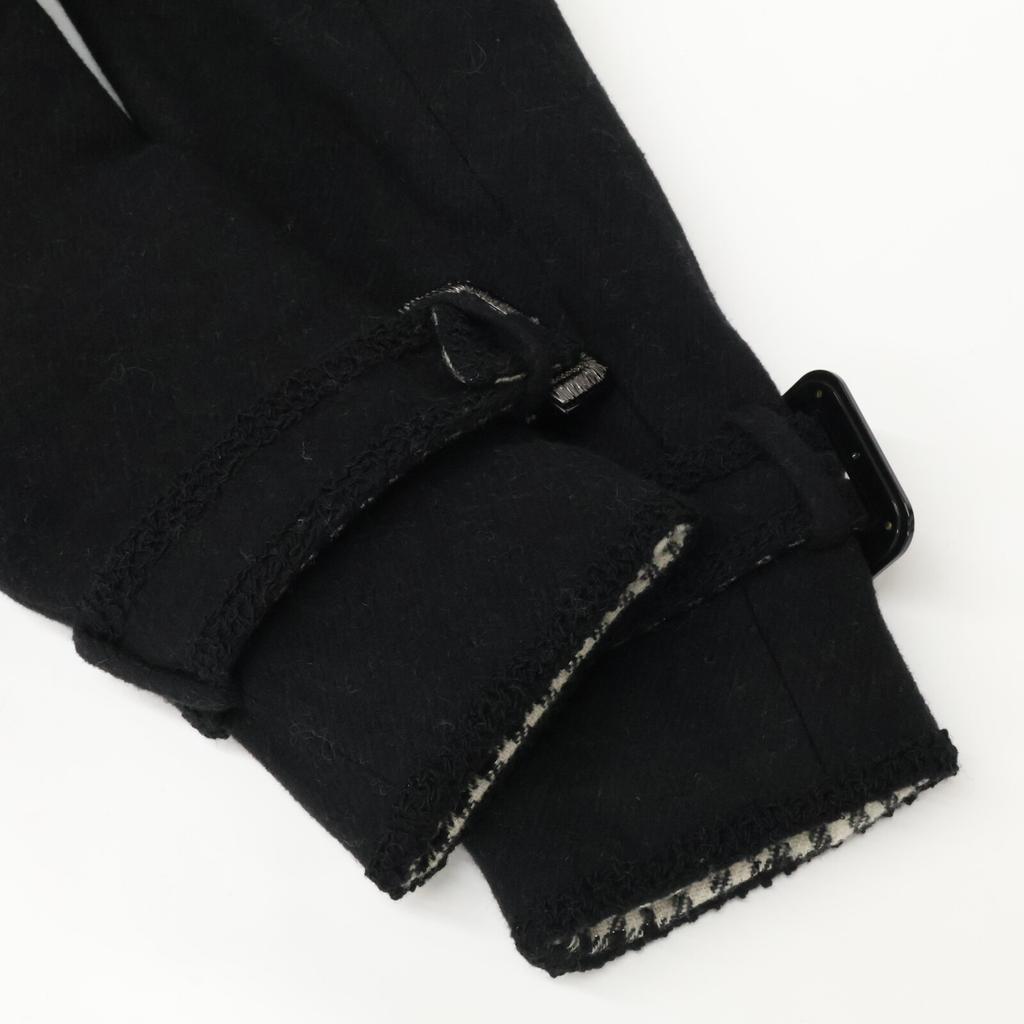 CHANEL [Good Condition/Domestic Regular] 09A P36329V24217 CC Logos Button Double Breasted Long coat 38 blackUsed