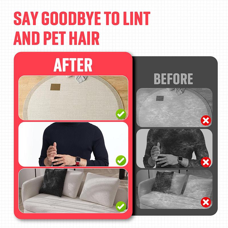 

Pet Hair Remover, Electrostatic Pet Hair Removal Gloves, Reusable Cat & Dog Hair Remover For Couch чёрный