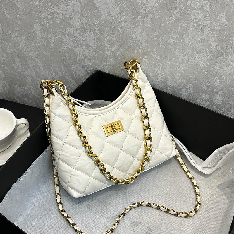 Women's Large Capacity Quilted Chain Bag - 2025 Autumn/Winter Fashion Crossbody Dumpling Bag