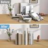 Set of 2 Acrylic Book Holders - Desktop Book Organizer - Book Display Shelf for Office, Home, And Bookstore