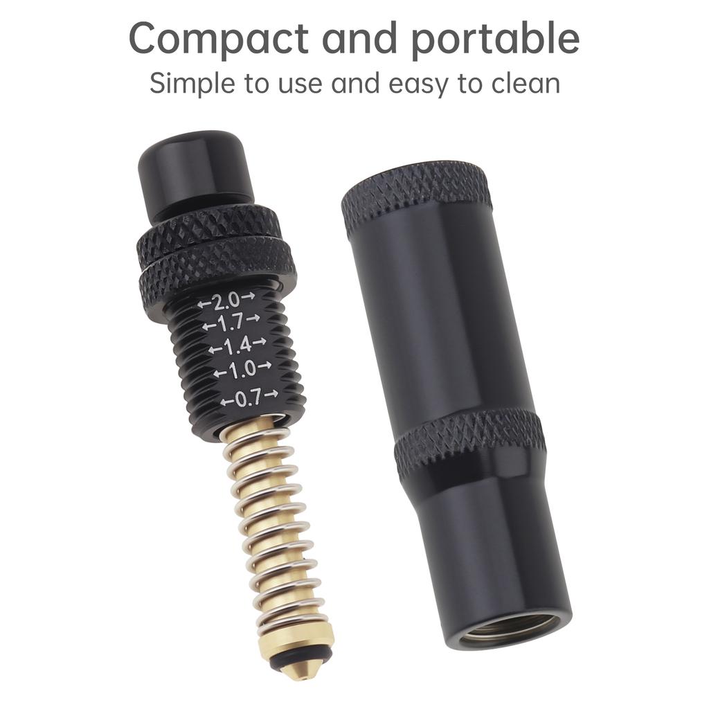 4pcs Adjustable Automatic Stop Tire Deflator Professional 5 Valve Caps Storage Bag Car Truck Motorcycle Compact Air Down Tool