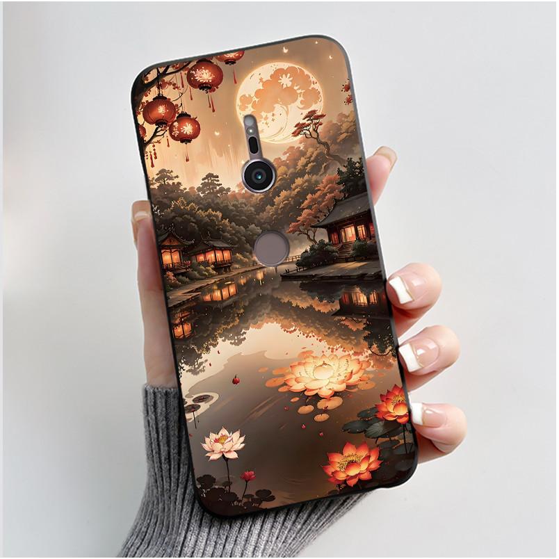 Case For sony Xperia XZ2 XZ3 Black Silicone Soft TPU Phone Case sony XZ2 XZ3 Luxury Cute Love Rabbit Funny Protective Back Cover