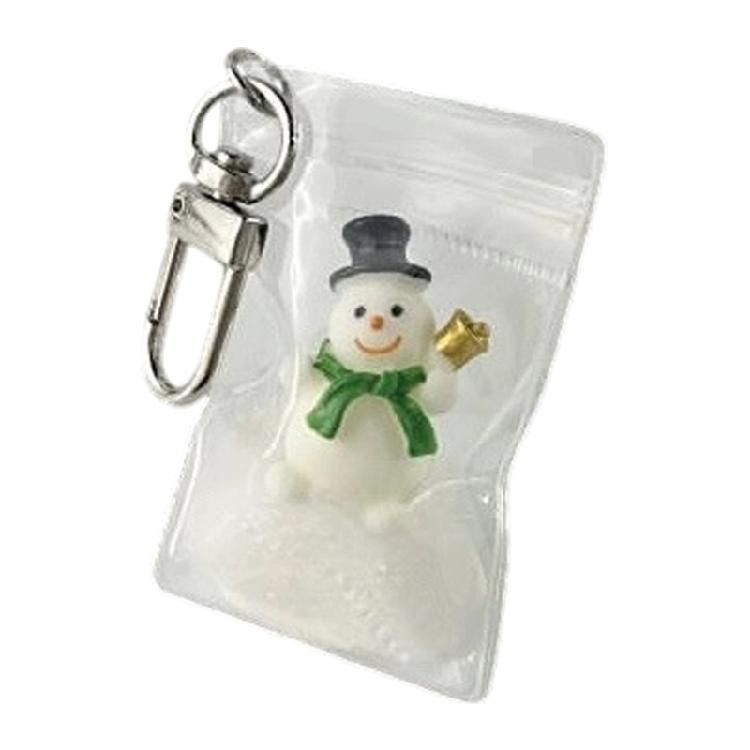 

Charming Snowman Keychain Charm Key Jewelry Hanging Pendant Plastic/Resin Texture for Girls Teens Christmas Winter зелений