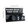 Books Read This Year Counting Ornaments Wear Resist Book Read Tracker bookshelf decoration Small Book Counter gift for friend