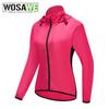 Wosawe Veste de cyclisme coupe-vent à capuche pour femme, veste d'équitation, vêtements de course pour dames