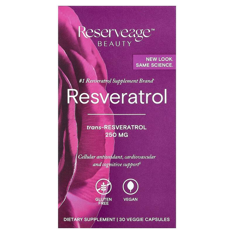 Resveratrol, 30 Veggie Capsules