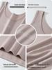 Plus Size Women's Korean Style Cotton Camisole Tank Top - Sleeveless Solid Color for Spring/Summer