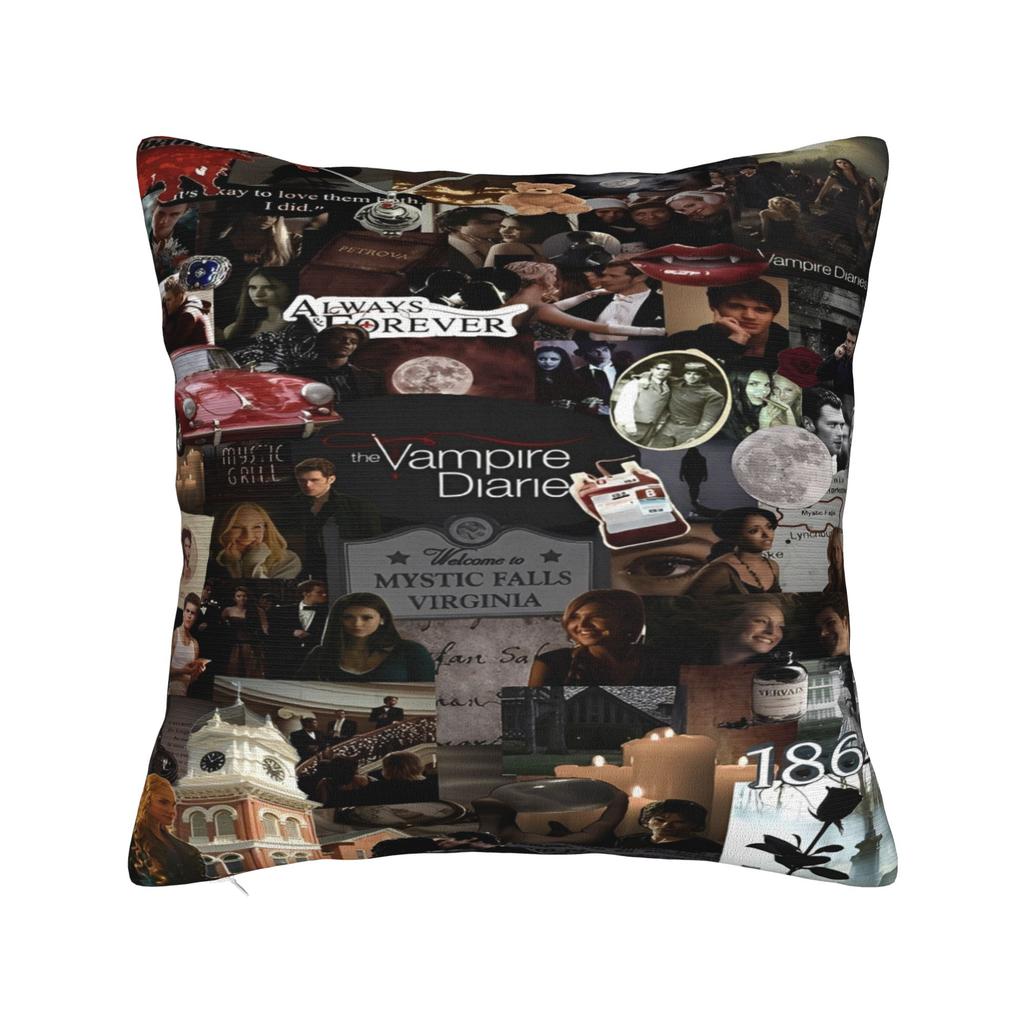 Living Room Decor The Vampire Diaries Pillowcase Accessories  Pillow Covers Zipper Multiple Sizes