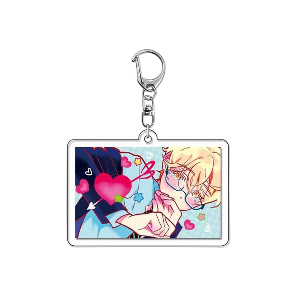 Anime Perifere Acryl Sleutelhanger Hanger, Schattige Student Anime Rugzak Hanger