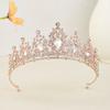 Shiny Bridal Tiara Elegant Princess Rhinestone Crown Temperament Baroque Crown  Headband